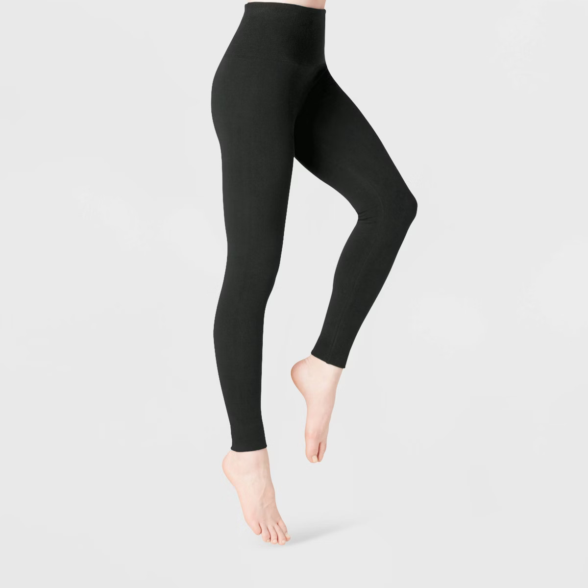 Women's High Waist Cotton Seamless Fleece Lined Leggings - A New Day™ | Target