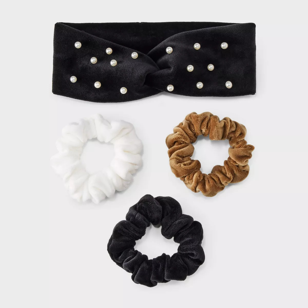 Pearl Headwrap and Hair Twister Set 4pc - A New Day™ Neutral | Target