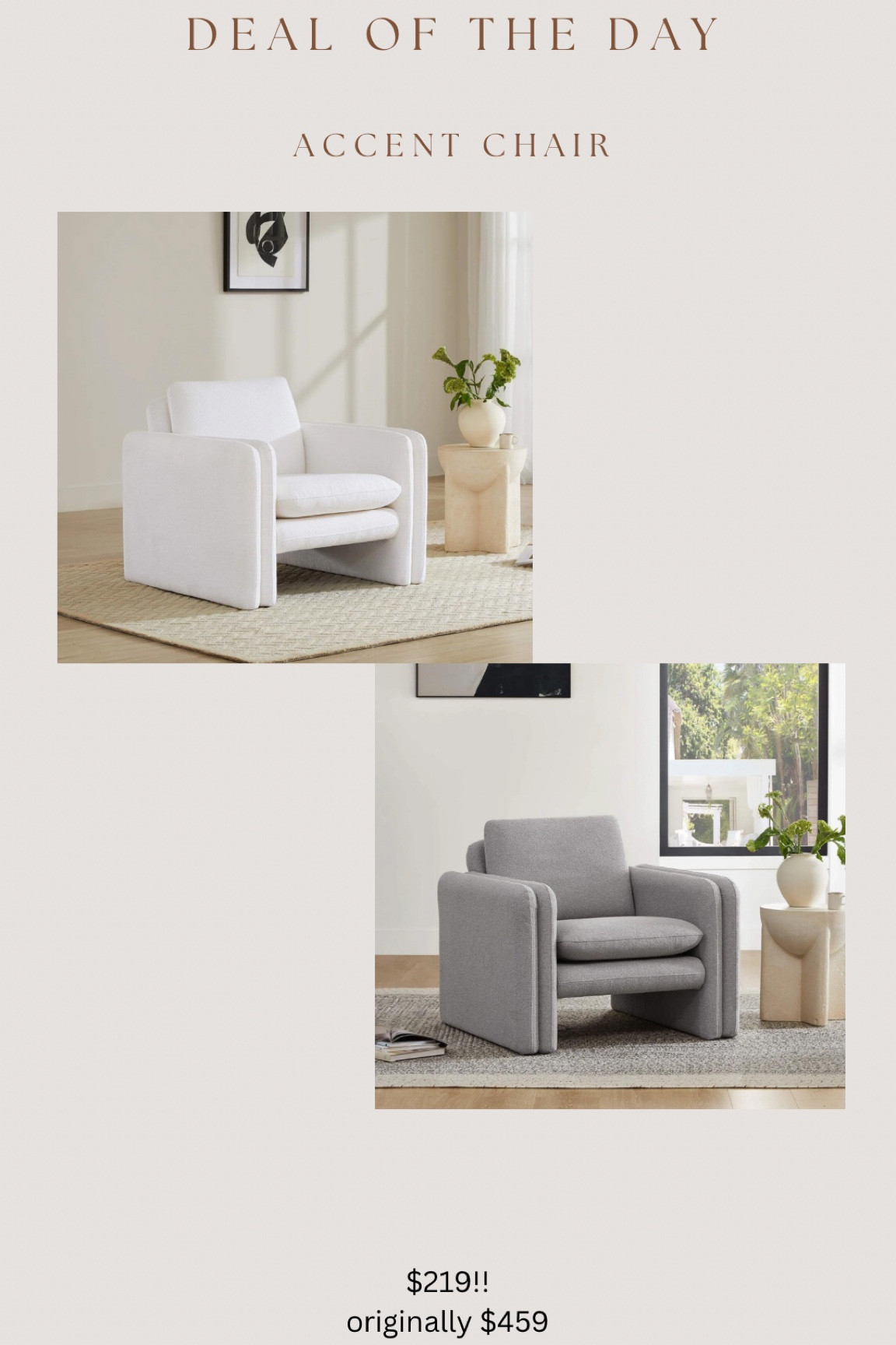 Flash sale for this gorgeous high end inspired accent chair! 

#LTKSaleAlert #LTKStyleTip #LTKHome