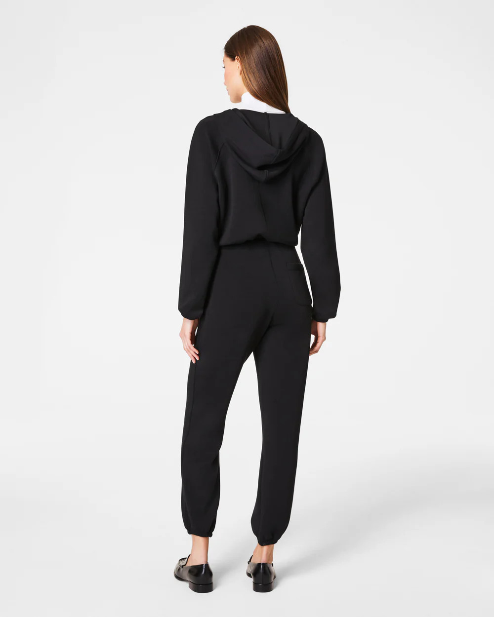 V-Neck Hooded Jumpsuit | Spanx
