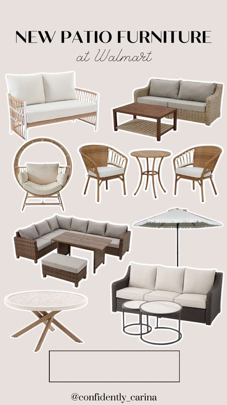 These new patio furniture pieces at Walmart are making me wish I had a huge outdoor space to decorate😍 

#LTKU #LTKHome #LTKSeasonal