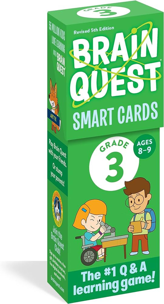Brain Quest 3rd Grade Smart Cards Revised 5th Edition (Brain Quest Smart Cards) | Amazon (US)