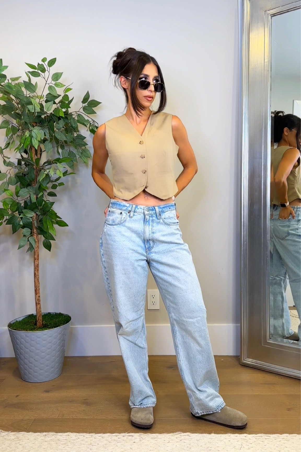 Vest jeans clogs -#abercrombiejeans #vest #amazon #clogs #birkenstock