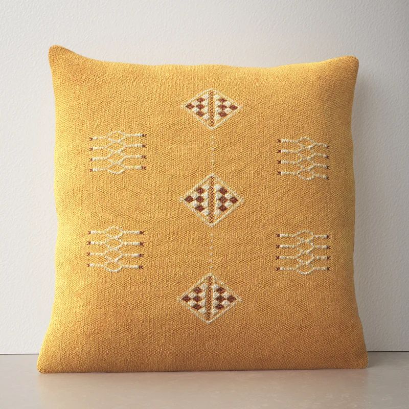 Váci Embroidered Cotton Throw Pillow | Wayfair North America