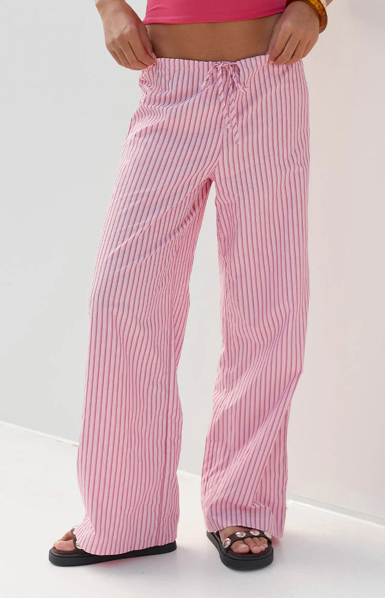 Vienna Pink Stripe Pants | Beginning Boutique (AU)