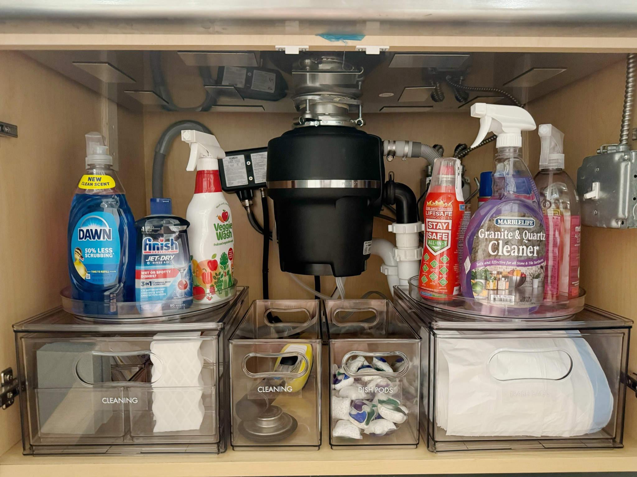 Under the sink organization essentials!