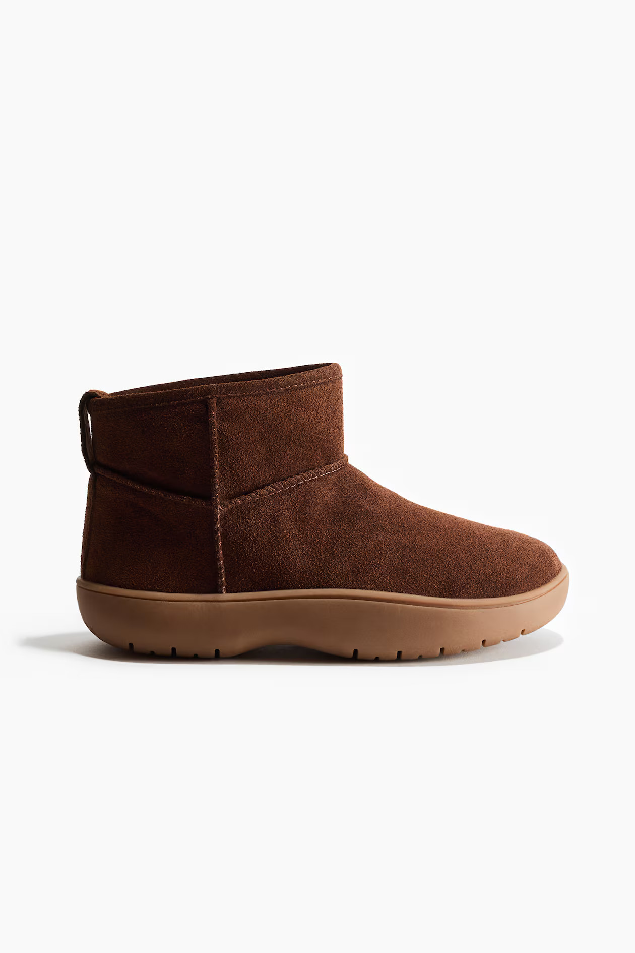 Warm-lined suede boots | H&M (UK, MY, IN, SG, PH, TW, HK)