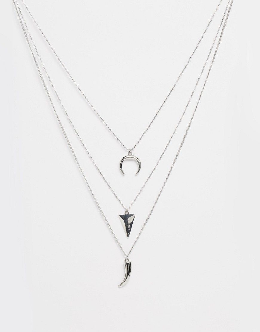 Pieces Dorothy Multirow Necklaces | ASOS UK