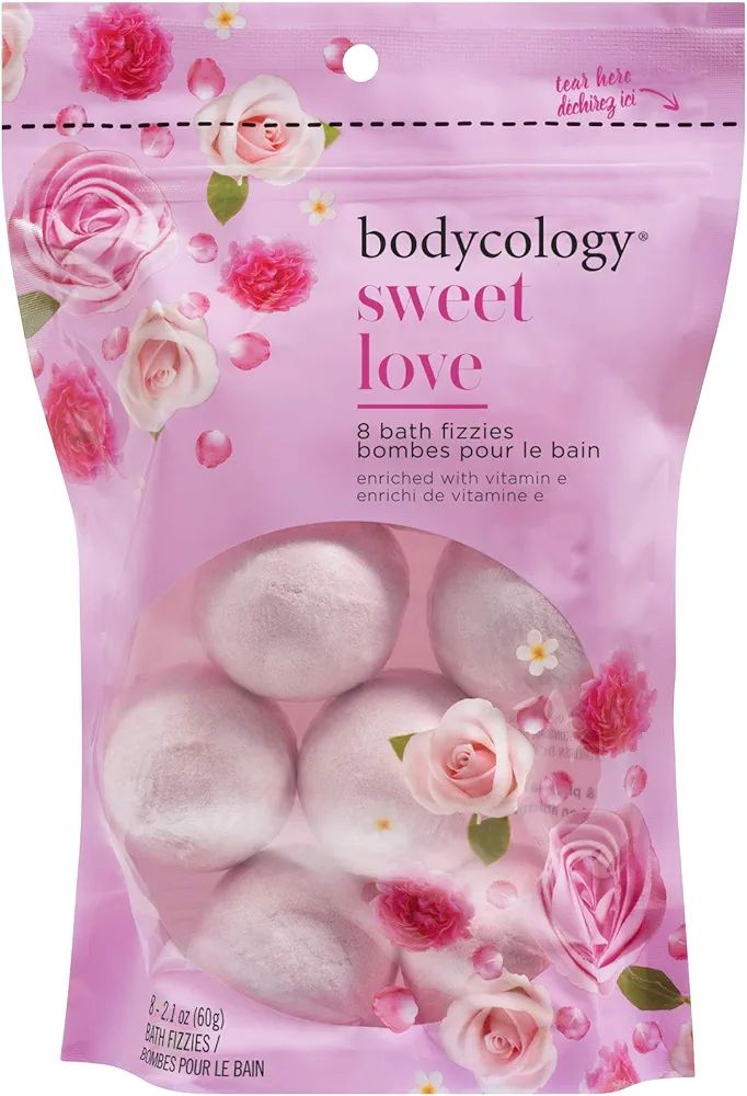 Bodycology Sweet Love Bath Soak Fizzies Bombs 8-2.1 Oz Balls | Amazon (US)