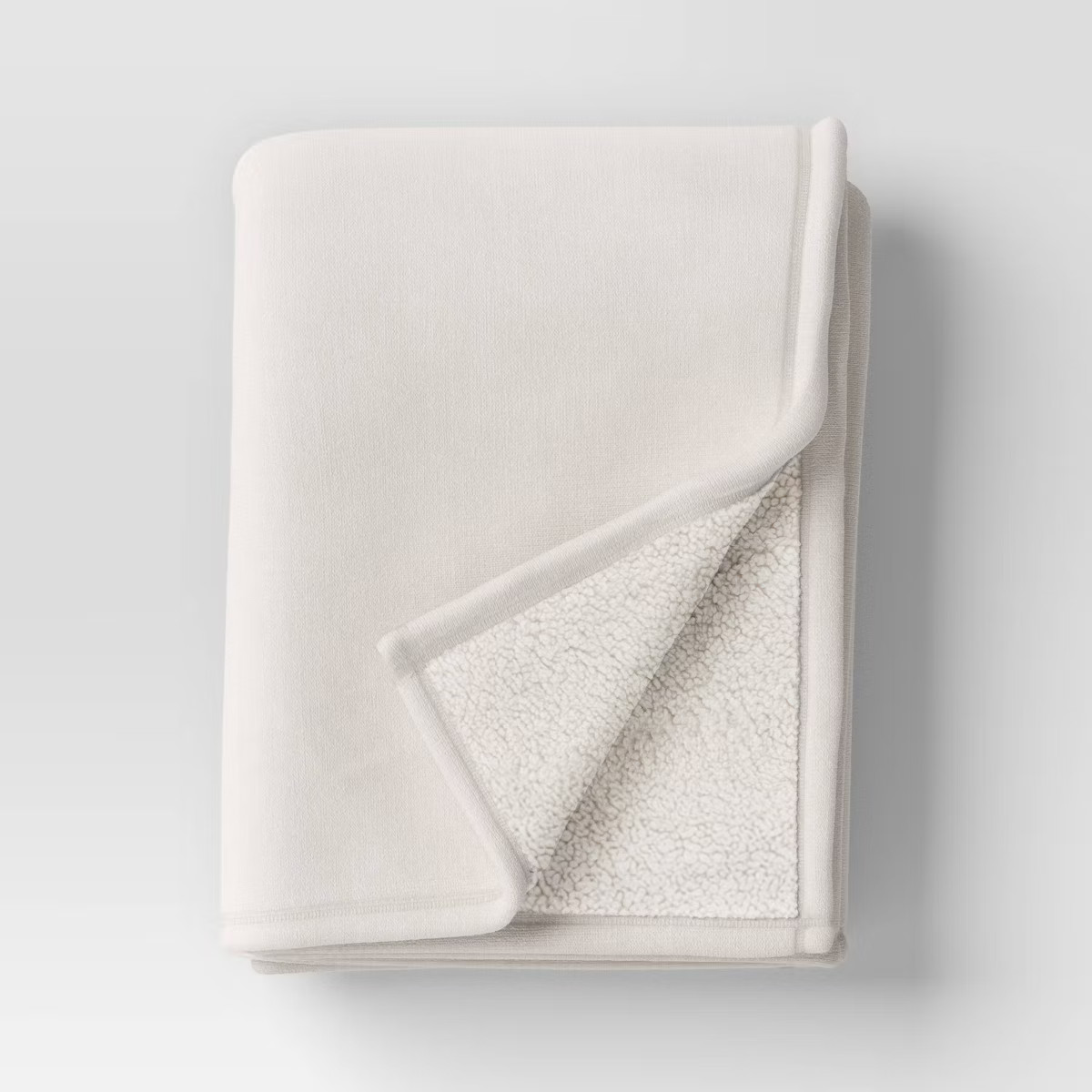 Chenille Throw Blanket with Faux Shearling Reverse - Threshold™ | Target