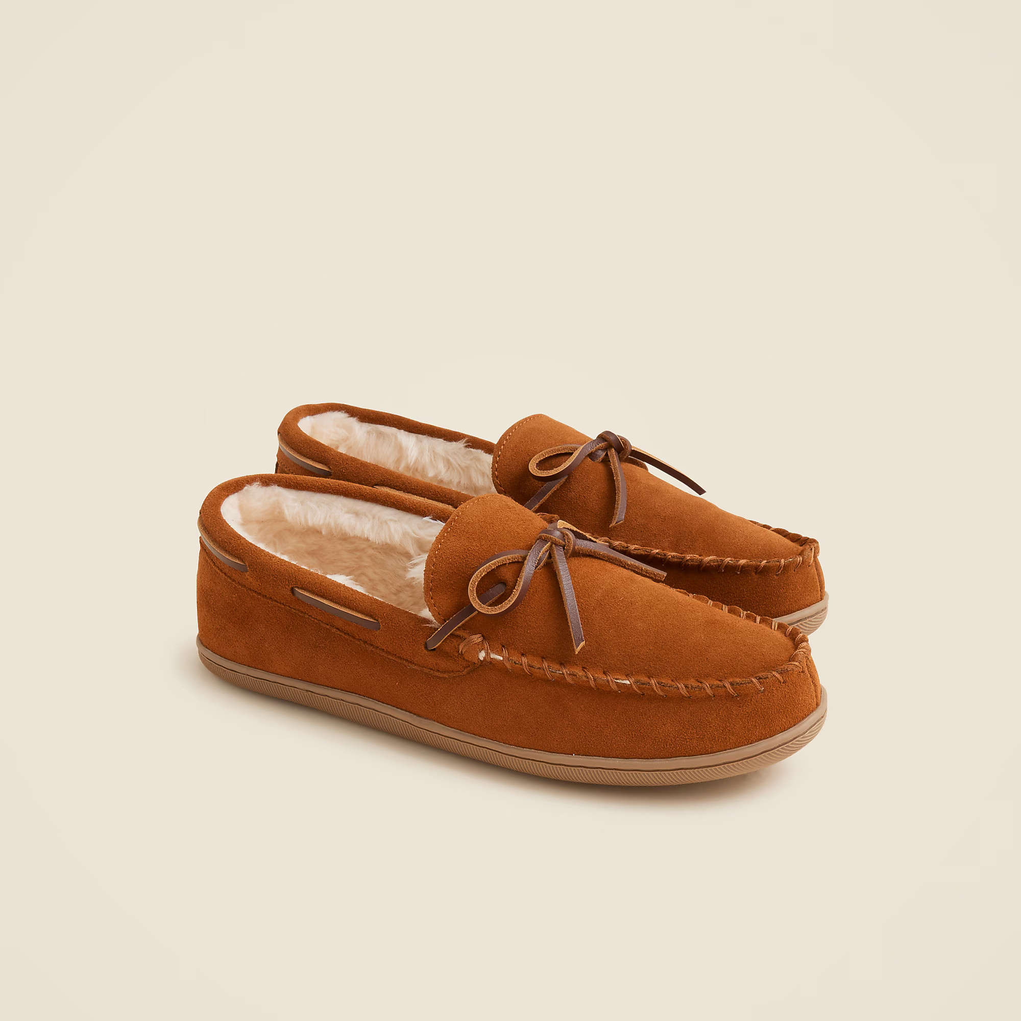 Classic suede moccasin slippers | J. Crew US