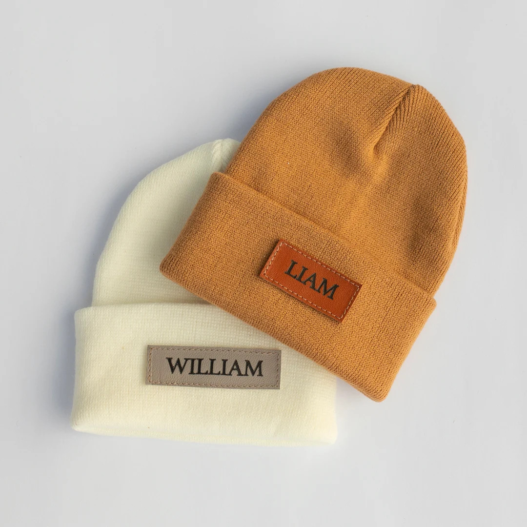 Personalized Baby Hat Custom Name Newborn Beanie for Toddler Hat Baby Girl Kids Child Hat Monogra... | Etsy (US)