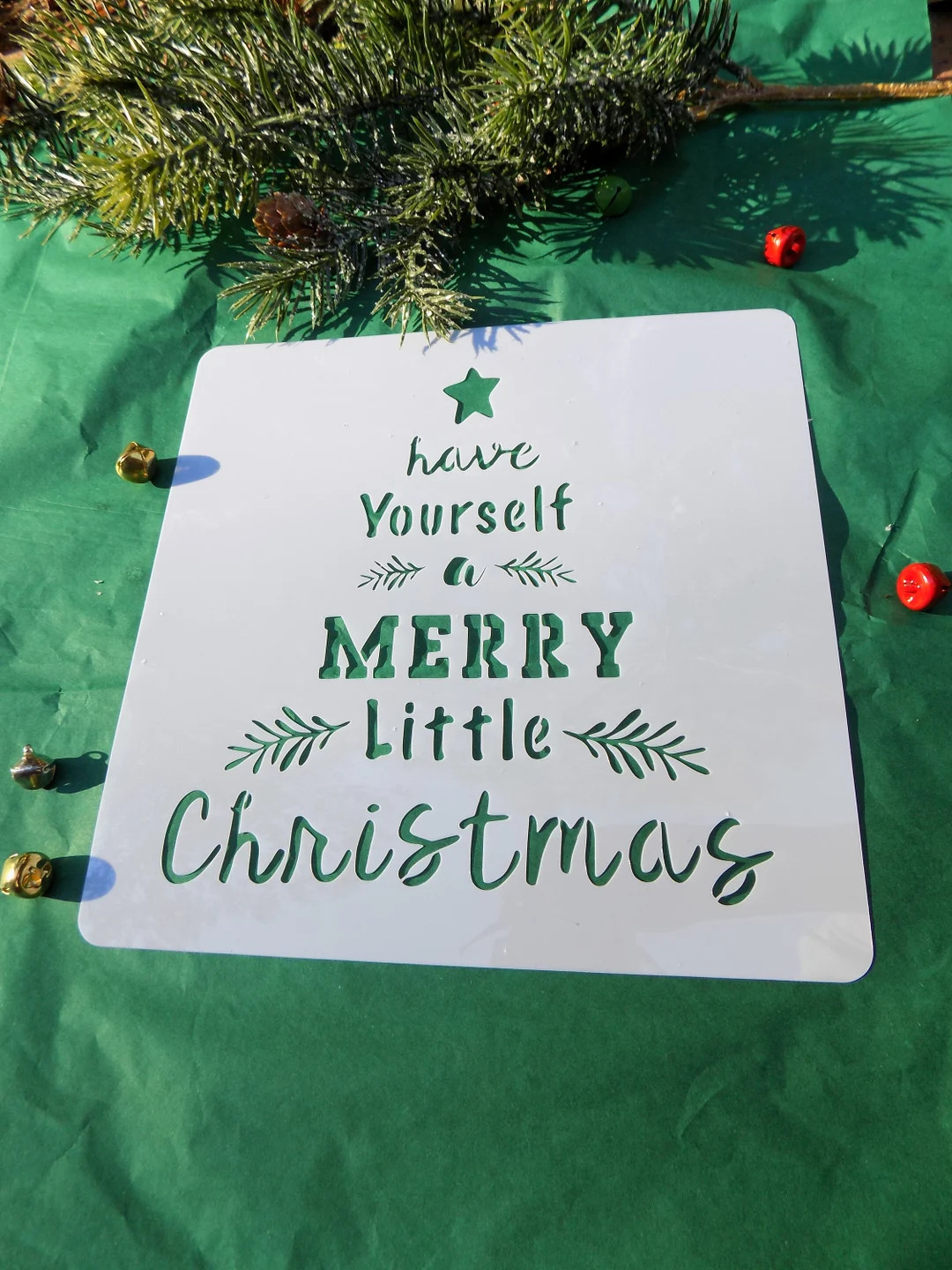 Have Yourself A Merry Little Christmas Stencil Make Your Own - Etsy | Etsy (US)