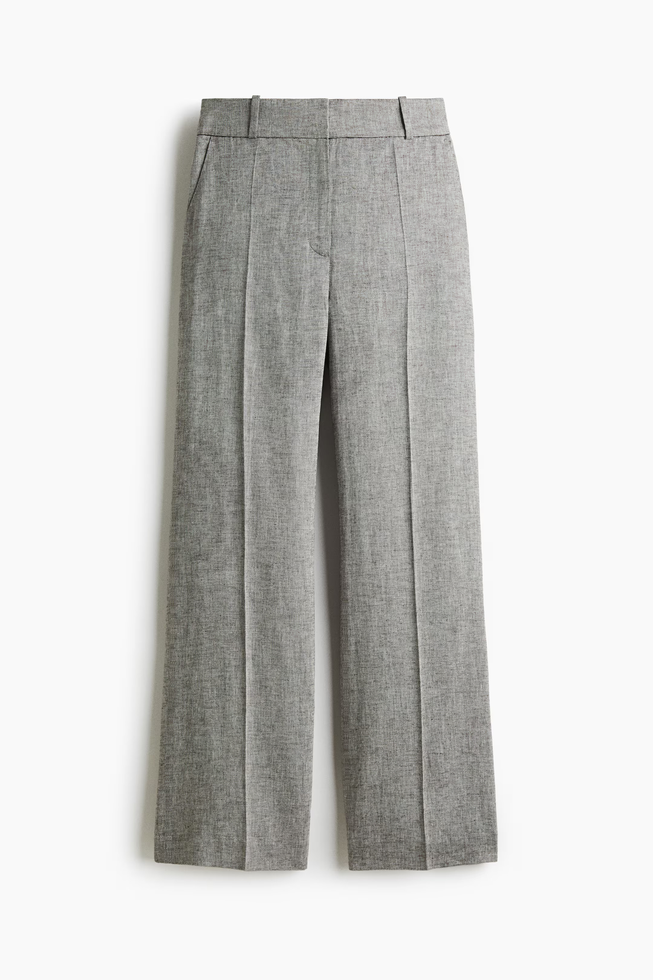 Tailored linen-blend trousers | H&M (UK, MY, IN, SG, PH, TW, HK)