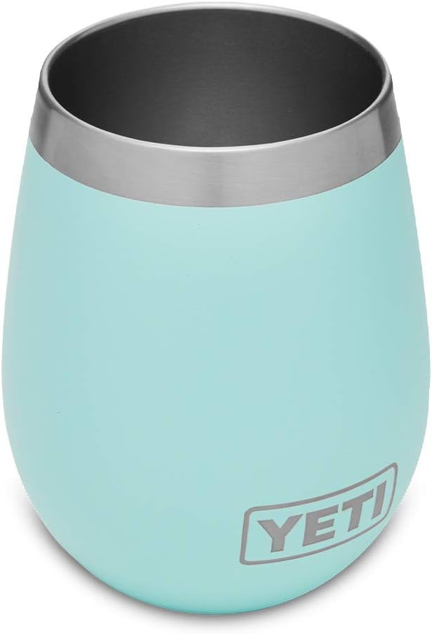 YETI Wine Rambler 10 oz Stainless Steel Vacuum Insulated Tumbler, Seafoam | Amazon (US)