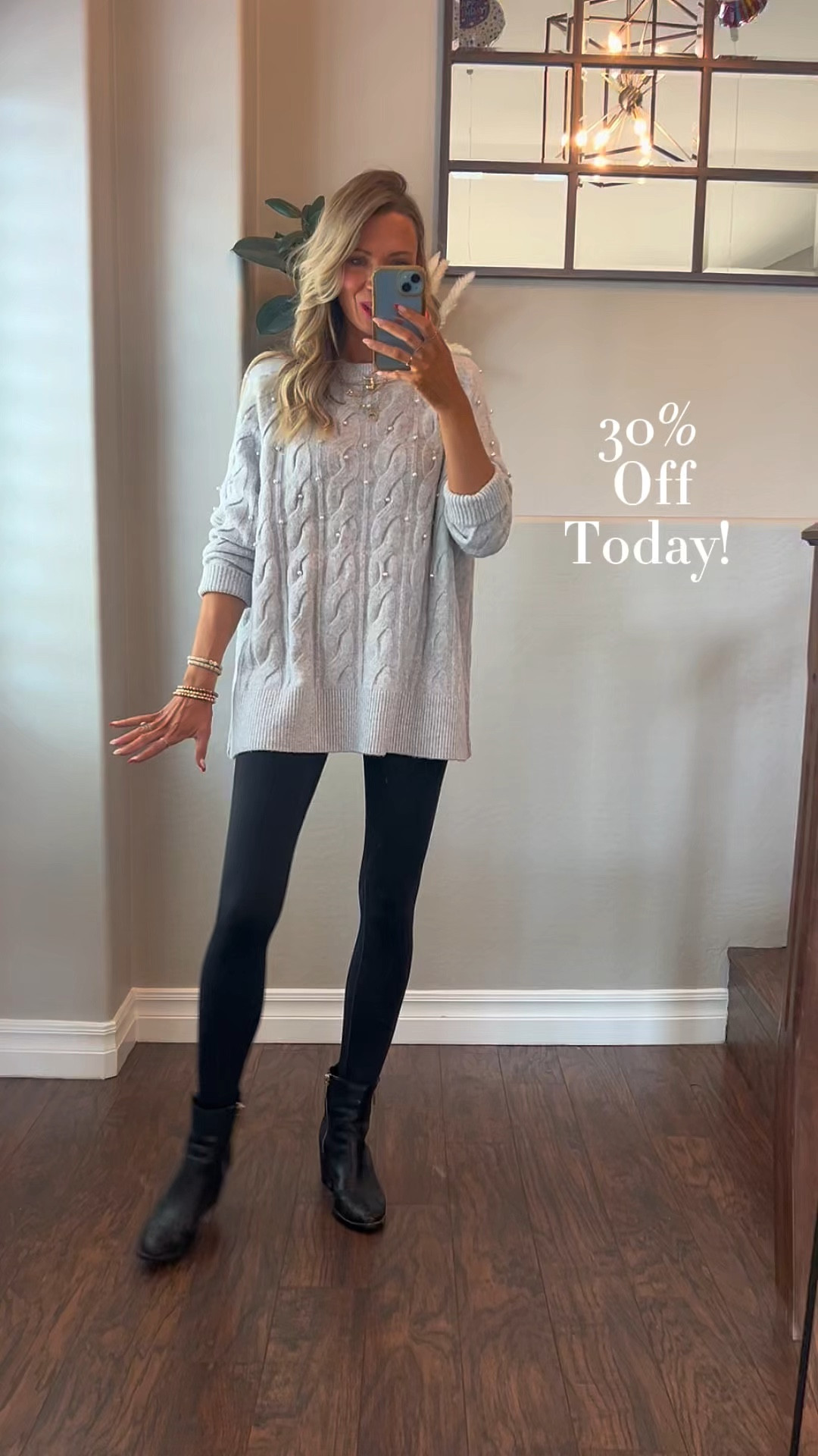 The Prettiest Sweater! This one will sell out quick! And its on sale today 30% off! It looks great with leggings and jeans! I love the pearl detail! 
Sweater- size small

#LTKSeasonal #LTKFindsUnder50 #LTKHoliday