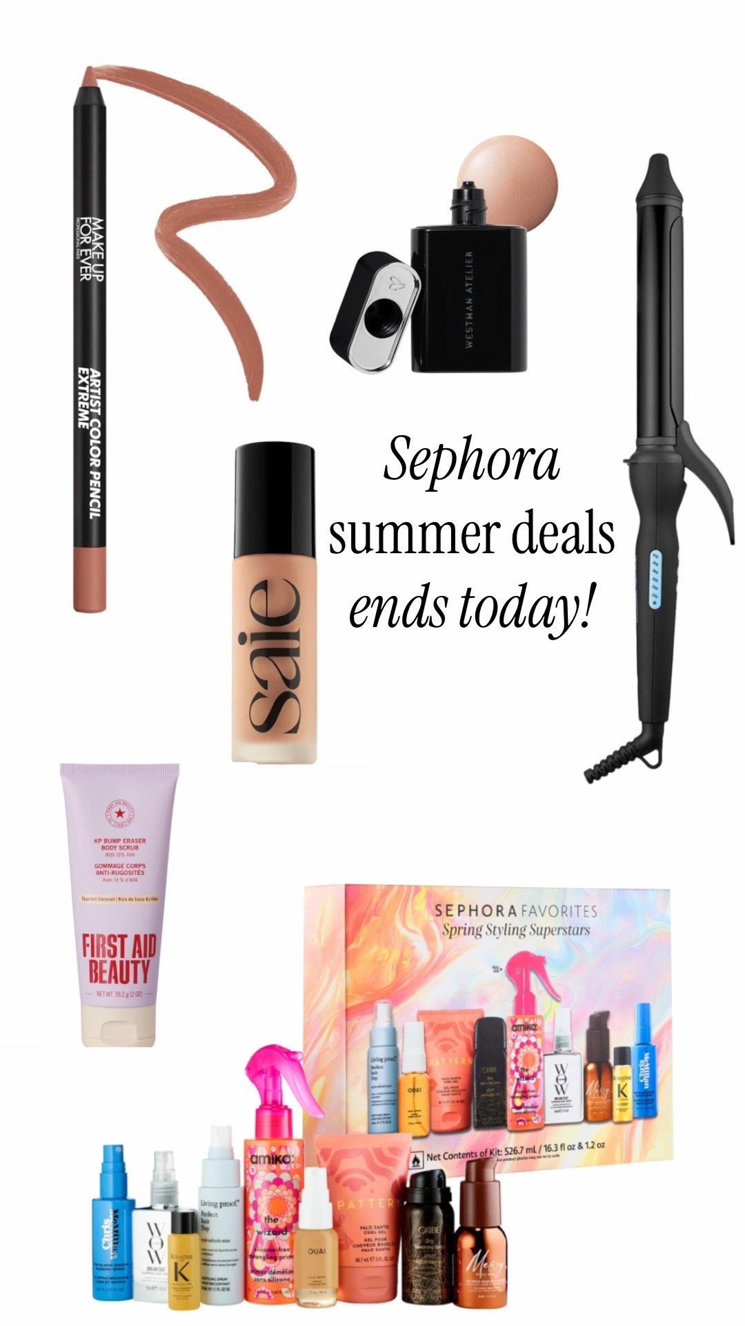 @sephora #ad #sponsored
It’s last call for Sephora summer deals event. There’s so many good ones on major markdown like my long barrel curling iron that I can’t do without, the perfect lip liner, and anywhere caffeine, I love this  highlighter and that mini hair care gift that is an absolute mess. We also like to gift it to Ava’s friends as well for birthday gift.

#LTKBeauty #LTKselfcare