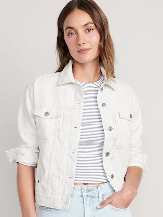 Classic White Jean Jacket for Women | Old Navy (US)