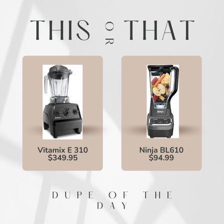 Dupe of the Day!
Vitamix vs Ninja
$350 vs $95

#LTKfindsunder100 #LTKhome #LTKsalealert