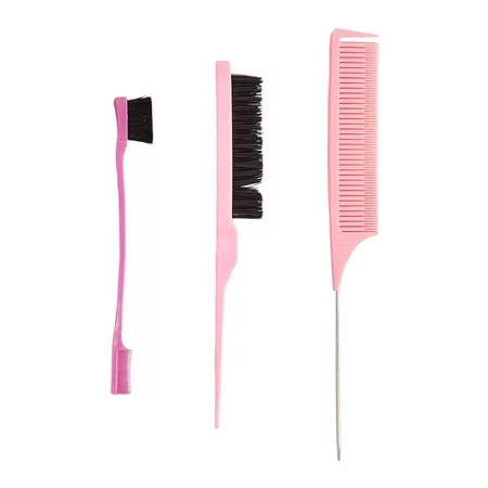 3 Pieces Hair Styling Comb Set for Women Kids Hair Sturdy Teasing Hair Brush | Walmart (US)