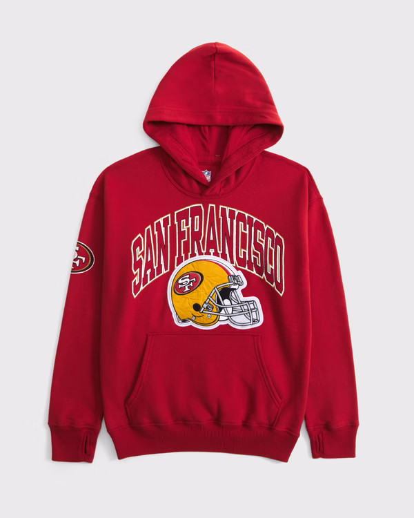 san francisco 49ers graphic popover hoodie | Abercrombie & Fitch (US)