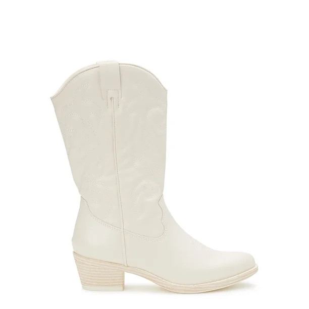 Madden NYC Women's Almond Toe Western Boots | Walmart (US)