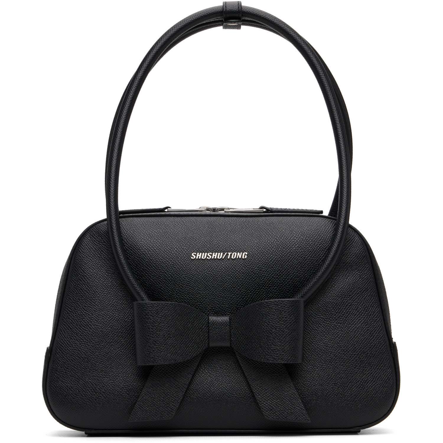 SHUSHU/TONG Black Bow Ring Handle Bag | SSENSE