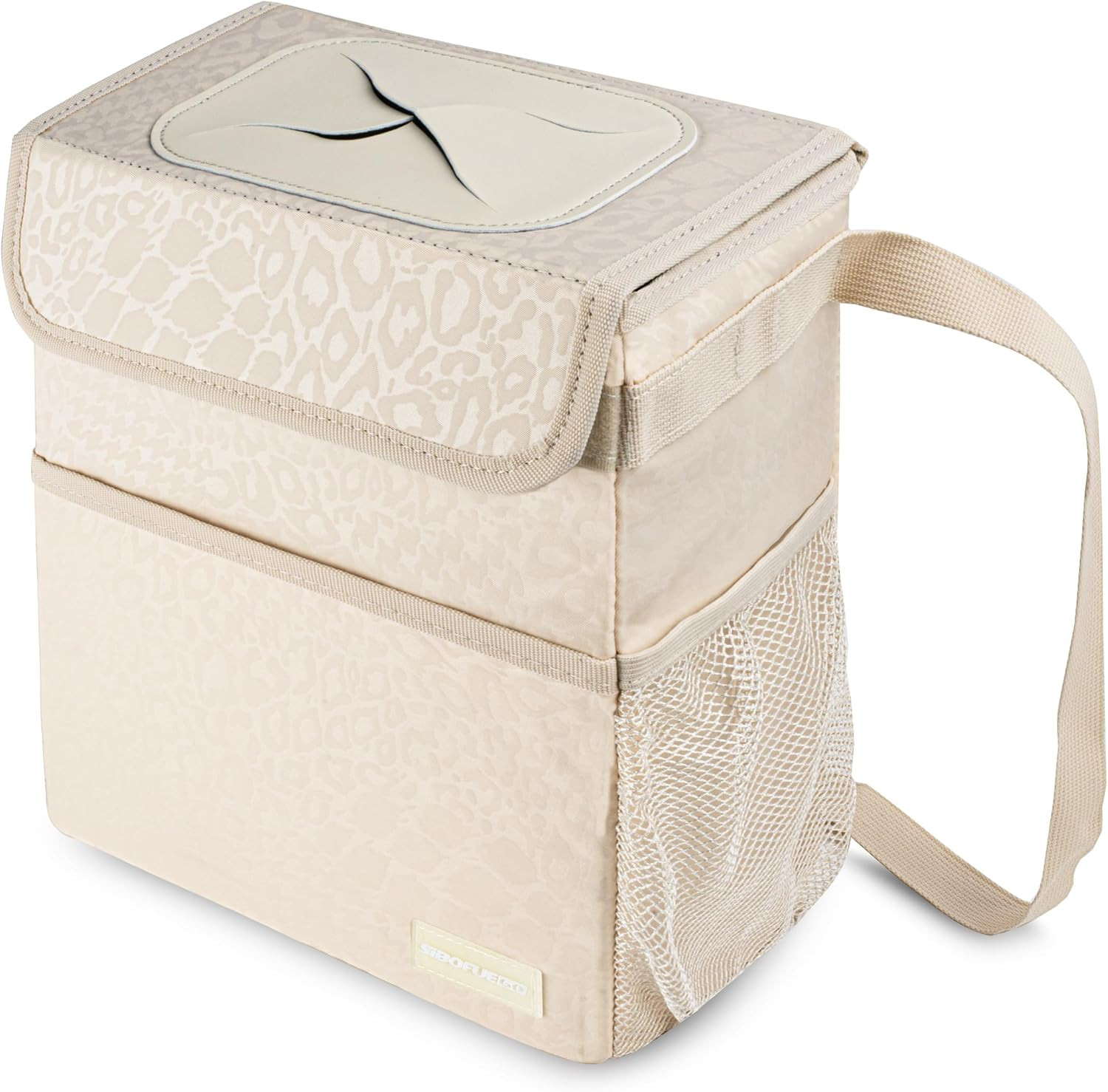 Cute Car Trash Can with Lid, Collapsible, Leak-Proof, 2 Gallon | Amazon (US)