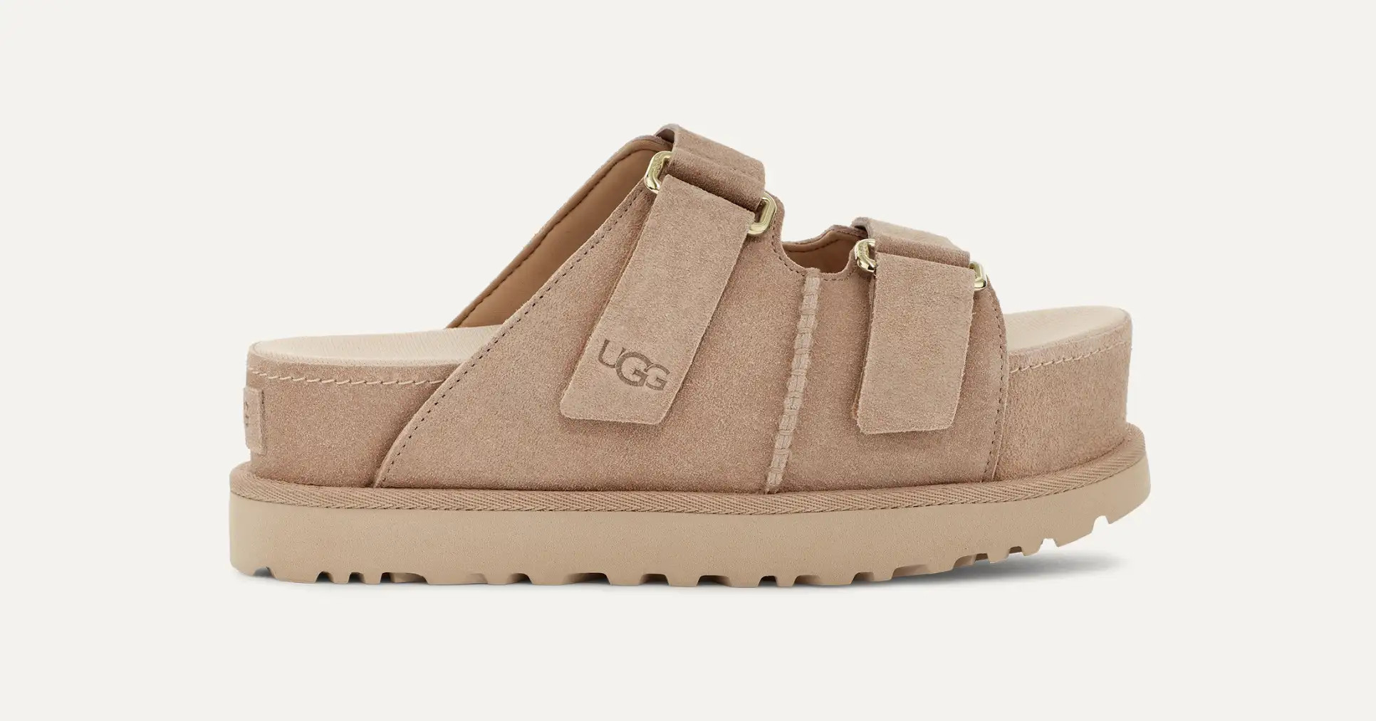 [1155458-san] Womens Ugg Goldenstar Hi - Sand | Zulily