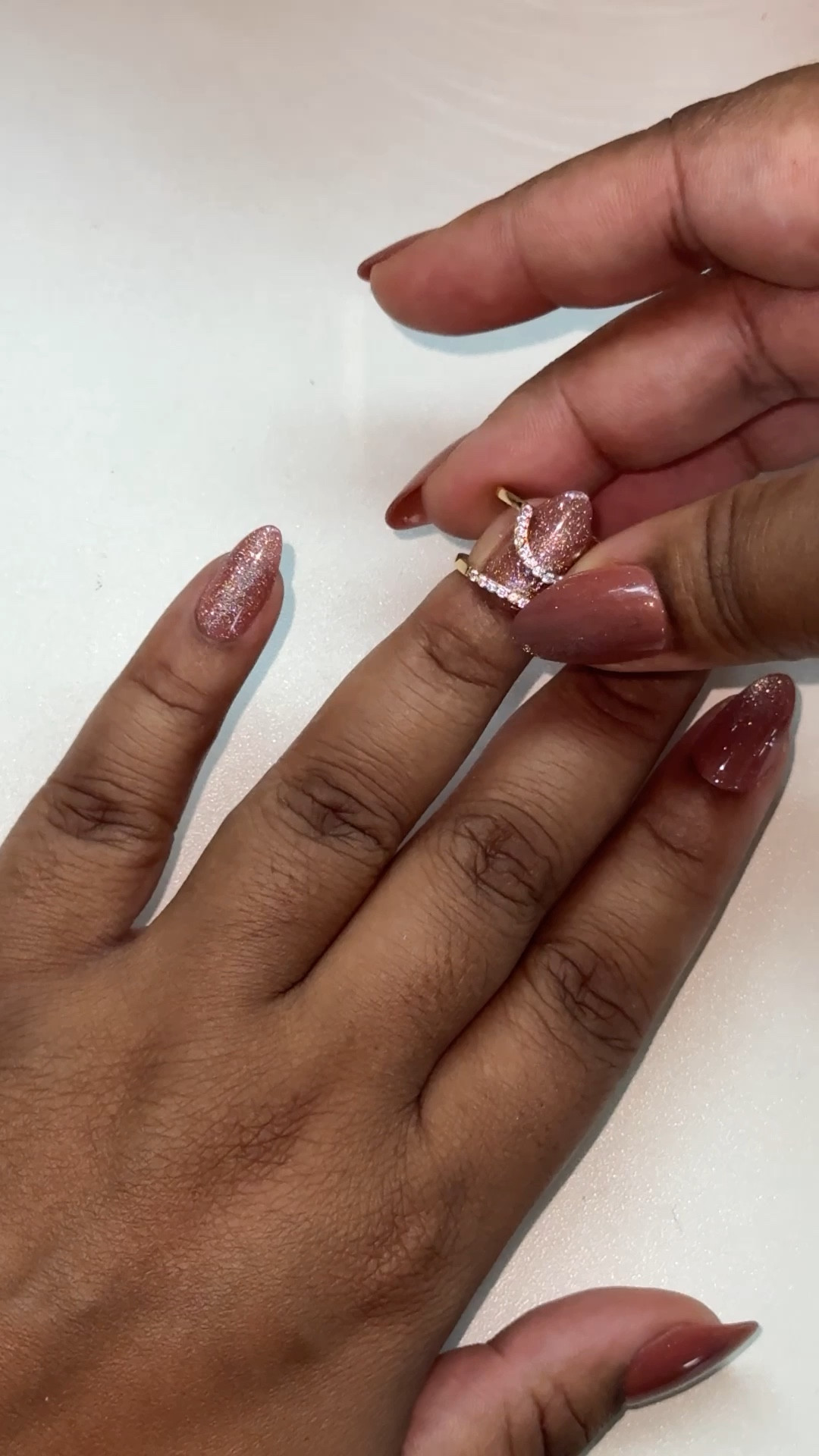 Nail rings 😍 if you like solid nail colors like me this is a great way to add some spice to your hands / nails that you can remove at the end of the day! I immediately regret most nail designs so this is a great way to spruce up your nails temporarily! 