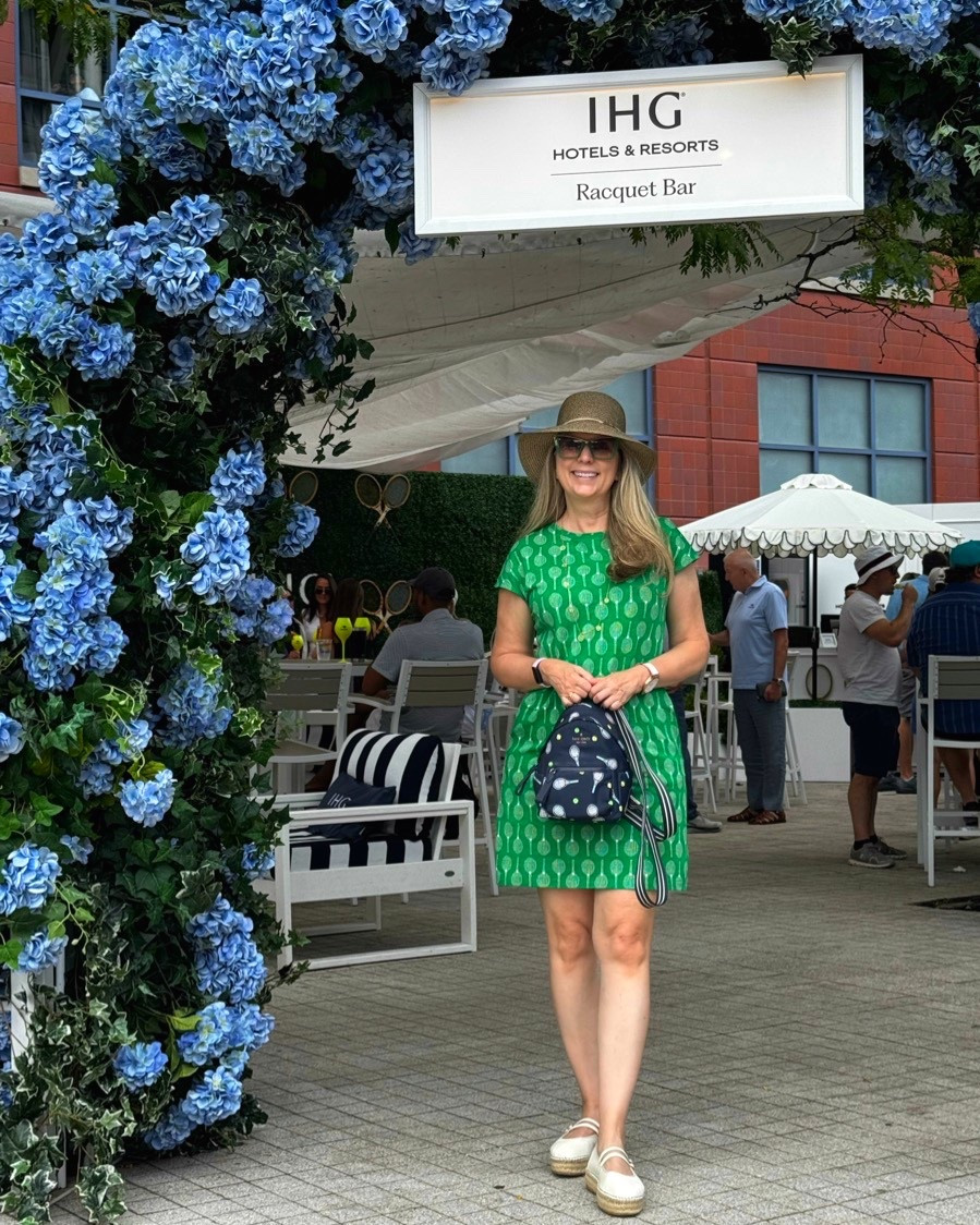 Tennis Anyone? Tennis racket dress perfect for the US Open tournament! #tennis #tennisdress #preppy #shortsleeve 

#LTKU #LTKStyleTip #LTKSeasonal