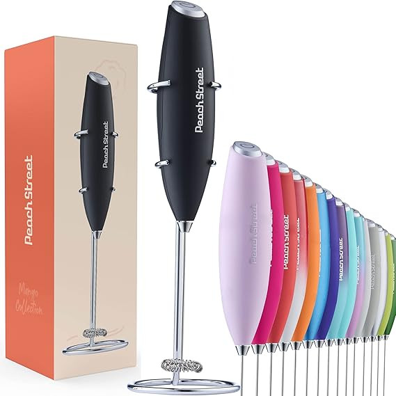 Powerful Handheld Milk Frother, Mini Milk Foamer, Battery Operated (Not included) Stainless Steel... | Amazon (US)
