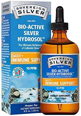 Sovereign Silver Bio-Active Silver Hydrosol for Immune Support - Colloidal Silver - 10 ppm, 8oz (... | Amazon (US)