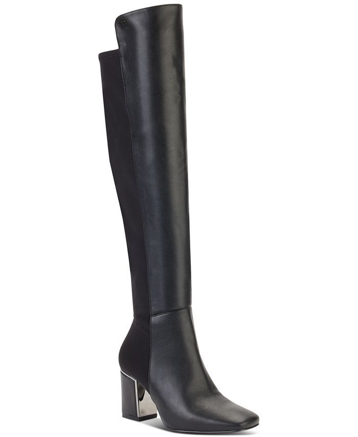 DKNY Women's Cilli Square-Toe Knee-High Dress Boots & Reviews - Boots - Shoes - Macy's | Macys (US)