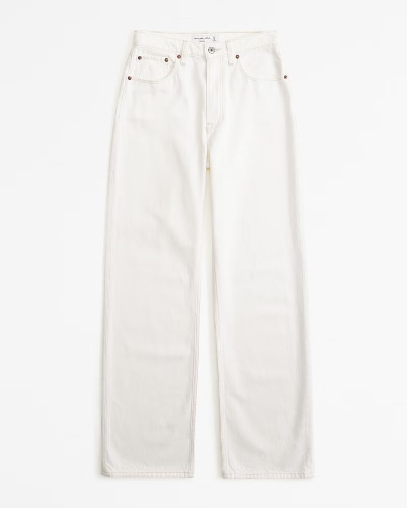 Women's High Rise Loose Jean | Women's | Abercrombie.com | Abercrombie & Fitch (US)