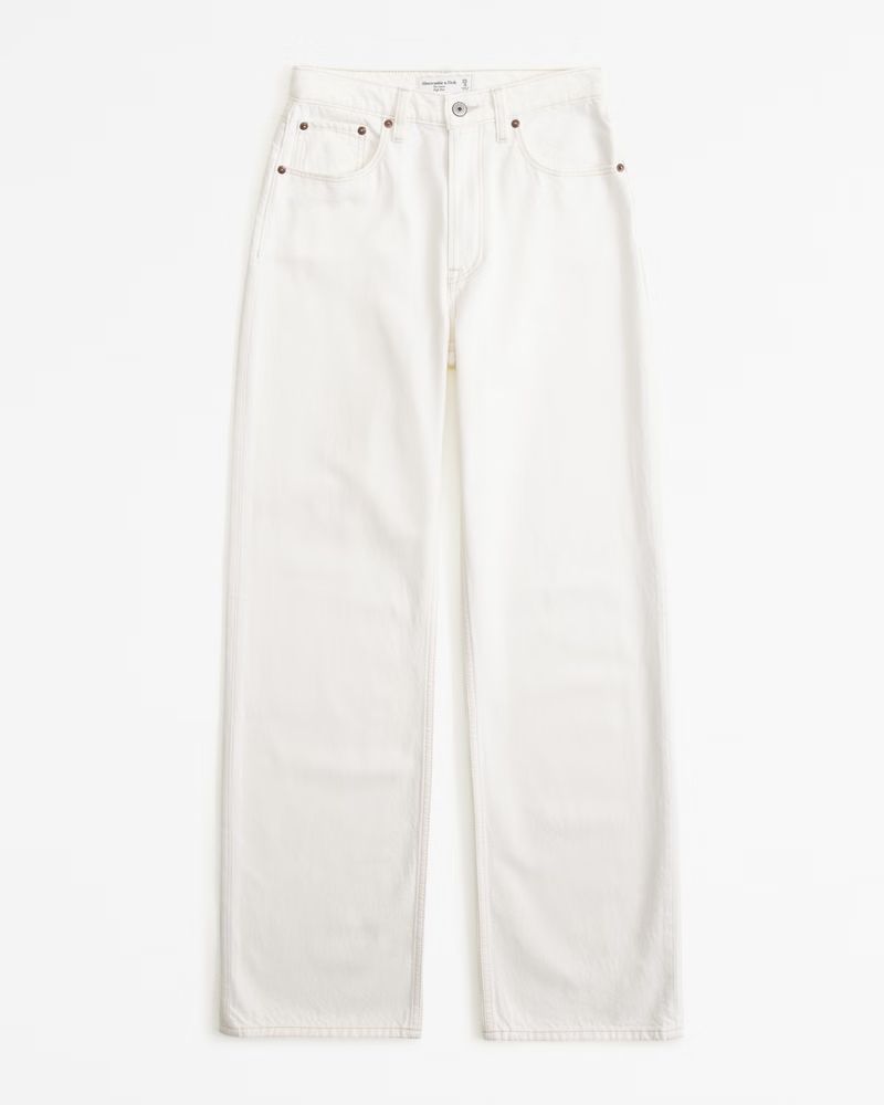 Women's High Rise Loose Jean | Women's Bottoms | Abercrombie.com | Abercrombie & Fitch (US)