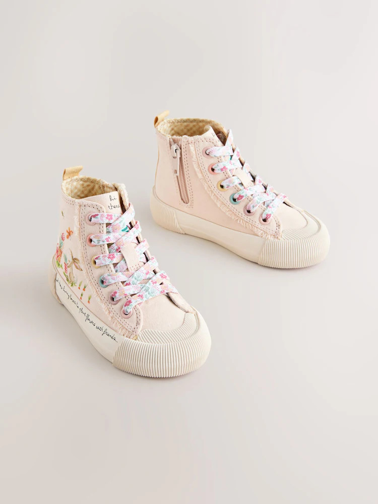 Pink Character Standard Fit (F) High Top Trainers | Next US