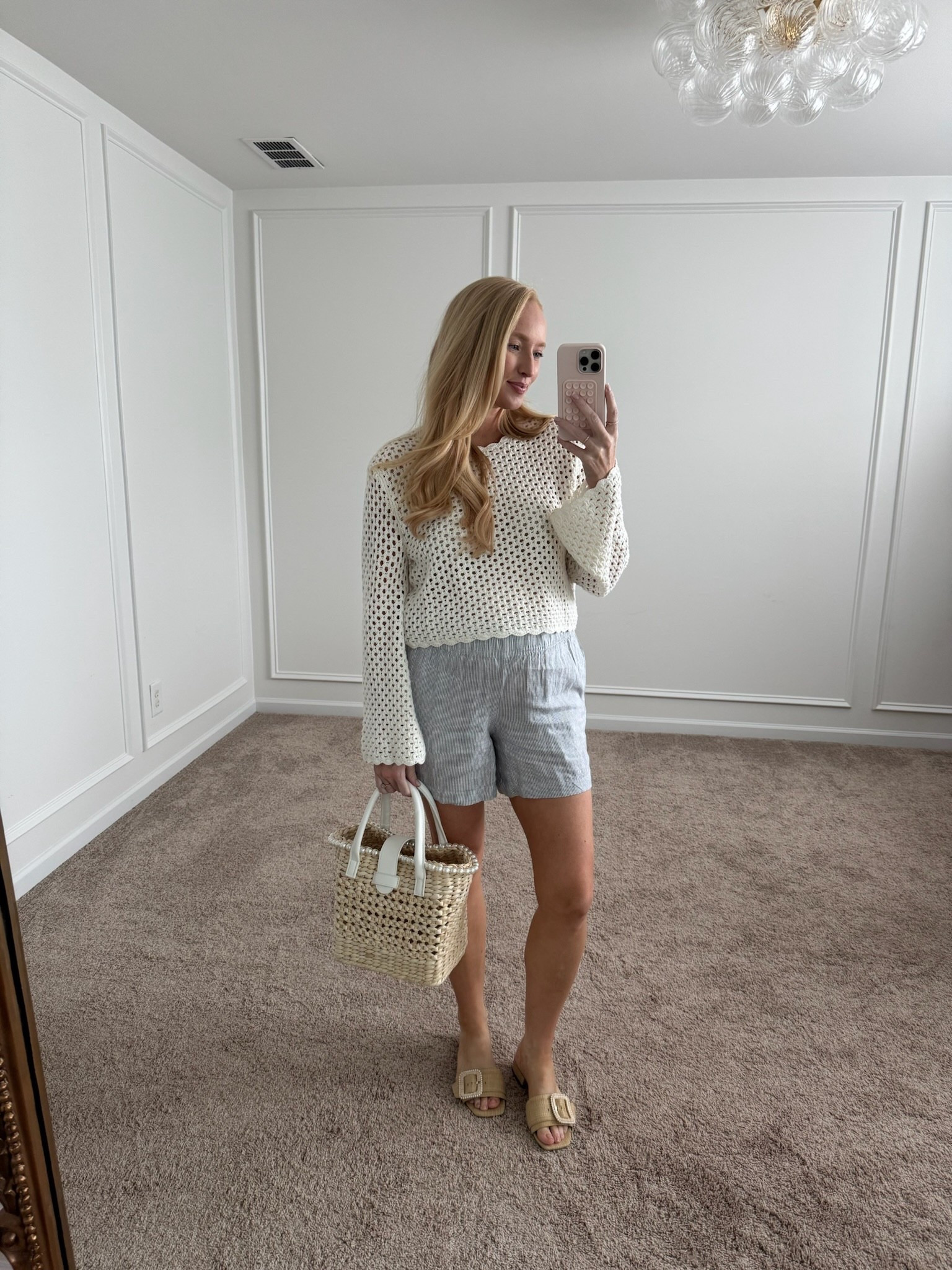 Cute and comfortable beach vacation look! I’ve had this sweater for 2 seasons now and it’s one of my favorite summer sweaters. I paired it with linen shorts for a lightweight summer outfit. Summer outfits // beach outfits // summer sweaters // best selling sweater // linen shorts // summer shorts // bump friendly outfits 

#LTKTravel #LTKBump #LTKSummerEdit