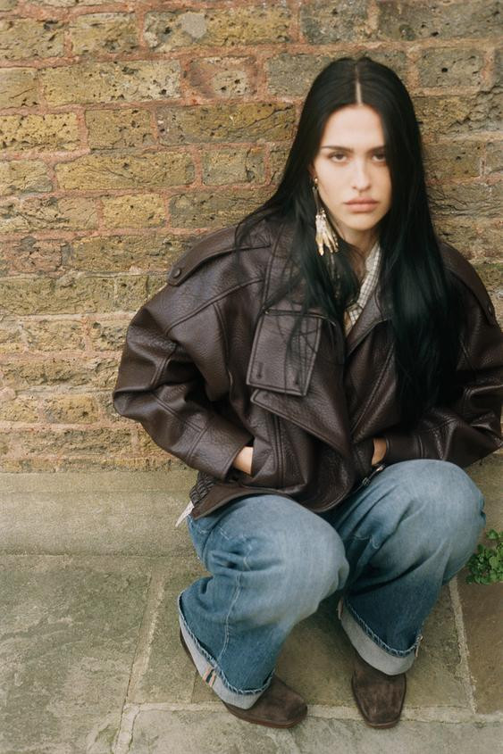 FAUX LEATHER JACKET | Zara US