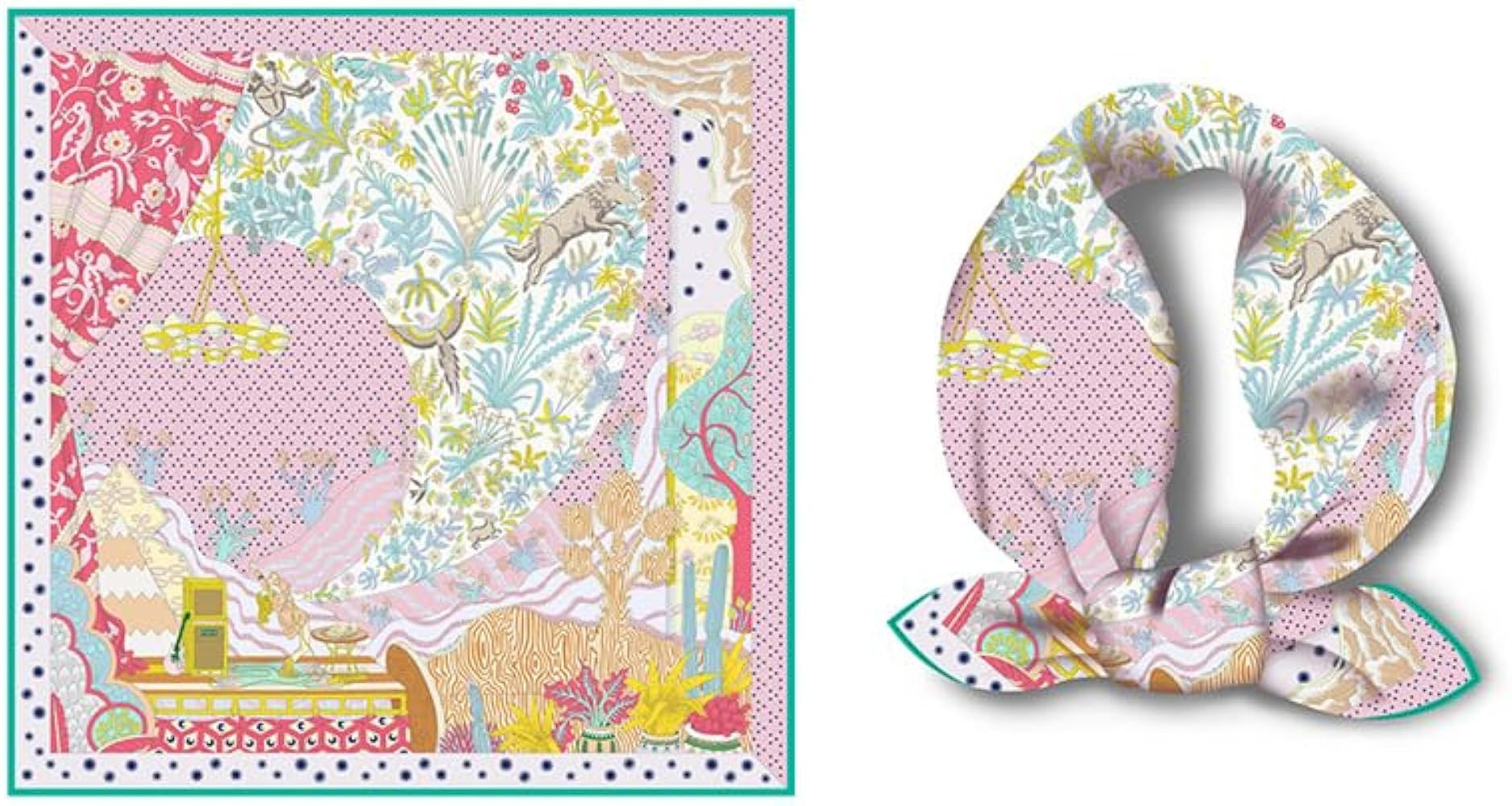 Neck Scarf For Women Silky 21" Square Head Scarves Wraps Hair Bandanas Scarfs Fashion Handbag Acc... | Amazon (US)