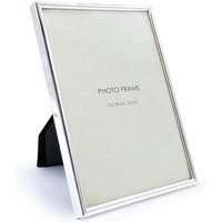 Fotorahmen zum Stellen aus Metall in silber - für 13 x 18 cm - Gerundeter Bilderrahmen rechteckig für Hoch- und Querformat Fotos - Portaitrahmen | ManoMano DE