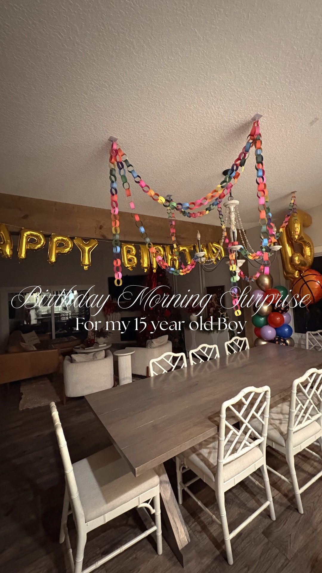 BIRTHDAY MORNING SETUP
I love doing morning birthday surprise setups for my kids and just because he is 15 doesn’t mean he doesn’t get it! 
#birthday #birthdaysetup #birthdaymorning #balloons #birthdaybanner #paparrchain #birthdaysurprise


#LTKFindsUnder50 #LTKKids #LTKFindsUnder100