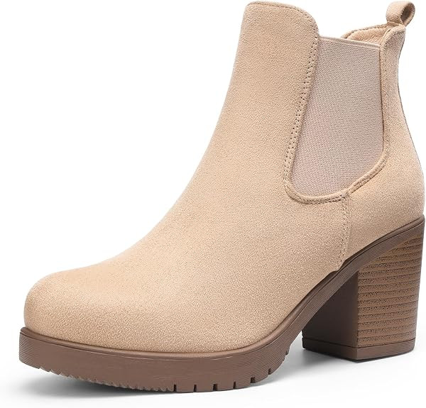 DREAM PAIRS Women's Chelsea Ankle Boots Fall Booties Shoes | Amazon (US)