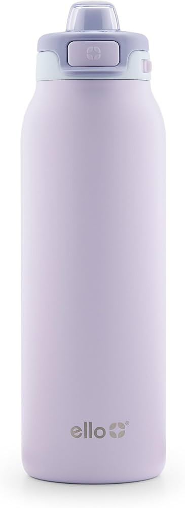 Ello Pop & Fill Stainless Steel Water Bottle with Quick Fill Technology, Double Walled Vacuum Ins... | Amazon (US)