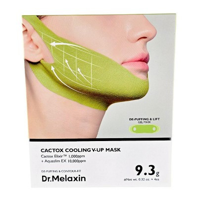 Dr. Melaxin Cactox Cooling V-Up Mask (4 Pcs) - Sculpt your jawline and banish puffiness with this cooling, high elasticity V-line lifting mask | Target