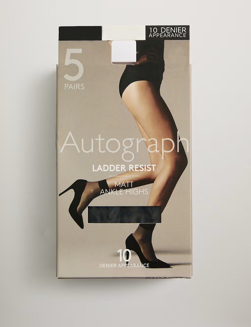 5pk 10 Denier Ladder Resist Matt Ankle Highs | Marks & Spencer (UK)