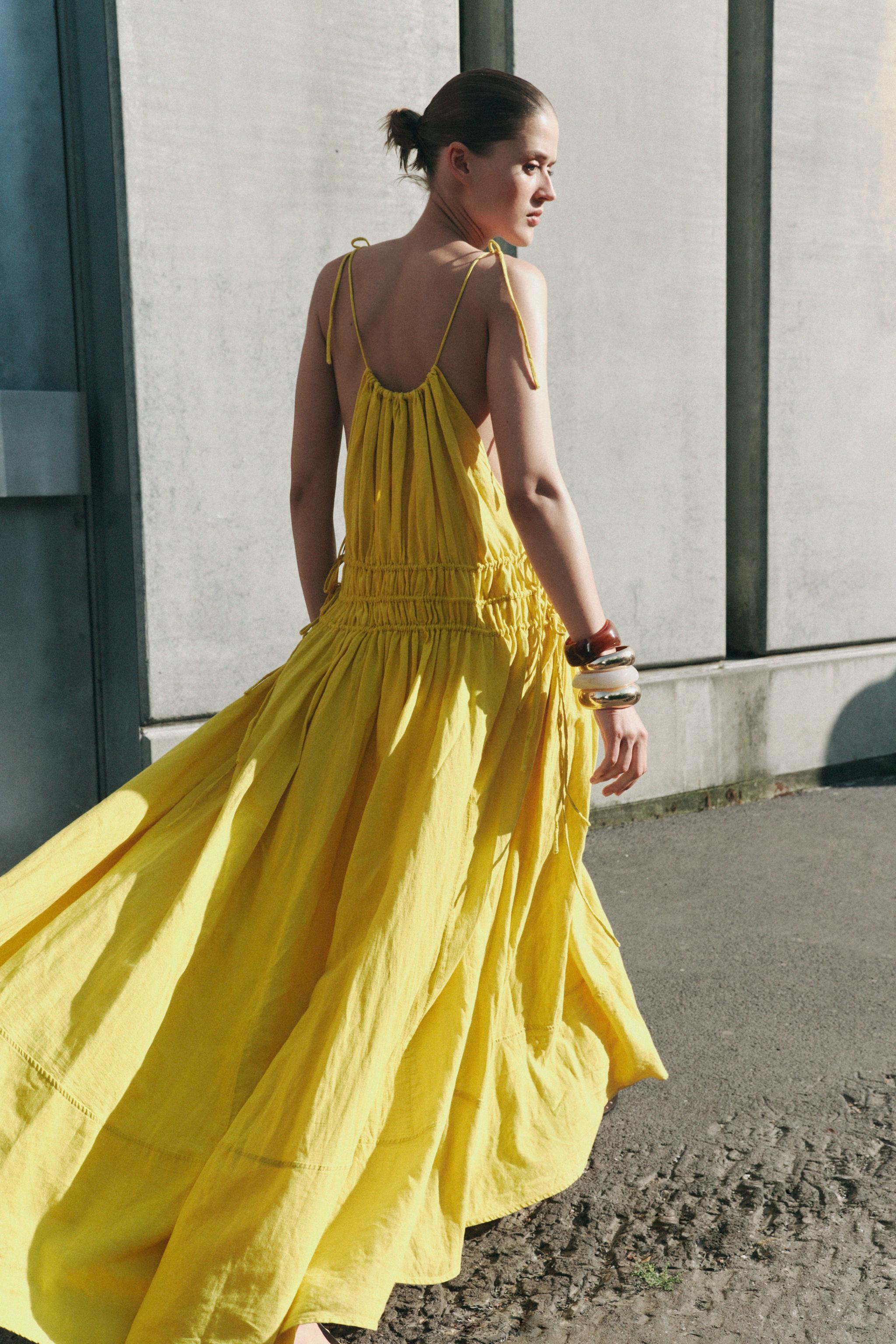 ZW COLLECTION LINEN DRESS | Zara US