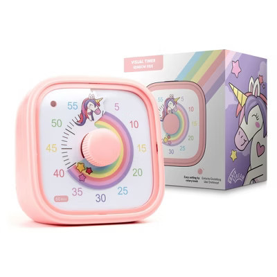 Visual Timer for Kids, Rainbow Ride Clock, Silent Time Management, 60 Minute Countdown, Focus and Productivity Tool, Fun Design, Adjustable Alarms | Target
