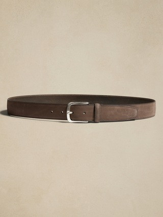 Cinza Nubuck Leather Belt | Banana Republic (US)