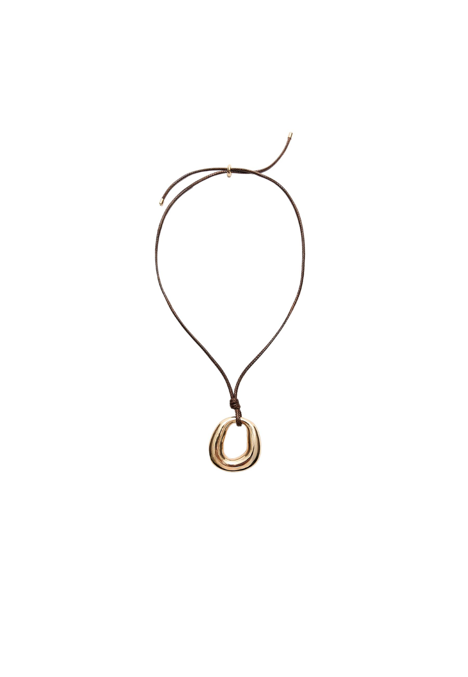 Cord necklace with charm - Women's fashion | Stradivarius United Kingdom | Stradivarius (UK)